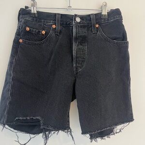 Levi's 501 Black Denim Women's Shorts